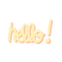 Bonjour Hello Sticker by Doriane Baker