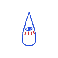 eyes rain Sticker by Owi Liunic