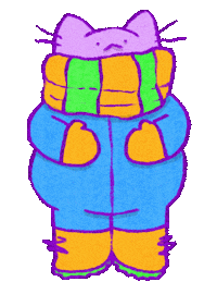 Bundle Up Snow Day Sticker by Katharine Kow