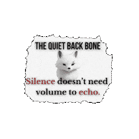 Silence Stillness Sticker