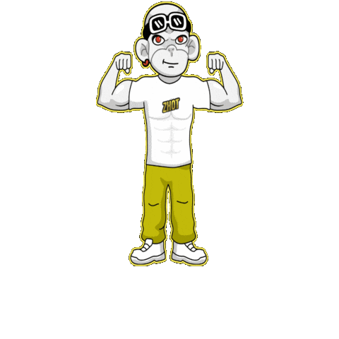 Show Off Red Eyes Sticker by Zhot