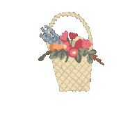 JonaraDigital flower spring basket floral Sticker