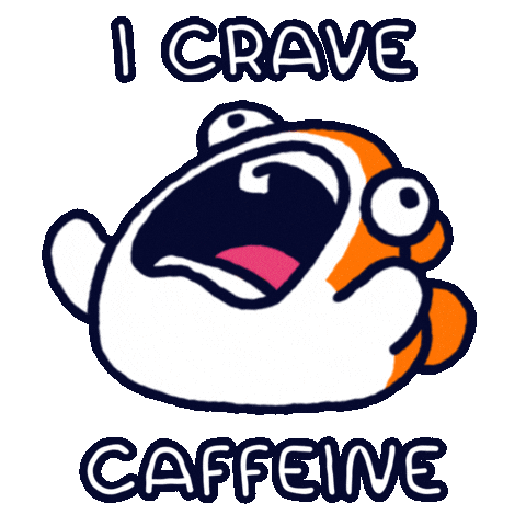 Coffee Yelling Sticker
