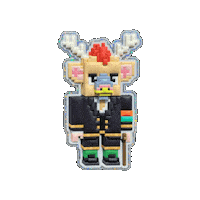 Pixel Voxel Sticker by The LSD Hotel