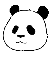 Panda パンダ Sticker by wakuta