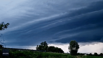 Giant Supercell Looms Over Pordenone as Storms Hit Northern Italy