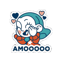 Happy Heart Sticker by Blue Luna