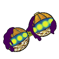 Planet Ufo Sticker by ANOMONA