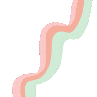 elliedoodles pink wave decor border Sticker