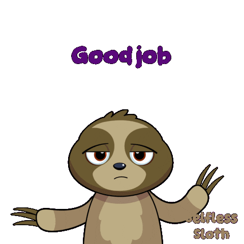 Meh Sloth Sticker by VeeFriends