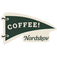 Nordskov coffee pennant pennant flag nordskov Sticker