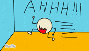 Scared Ghost GIF