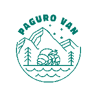 Pagurovan pagurovan campervanrental locationvan Sticker
