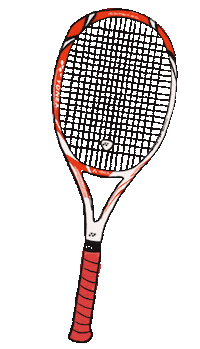 Tennis Racket Sticker