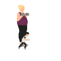 Fitness Fit Mama Sticker by Expecting and Empowered