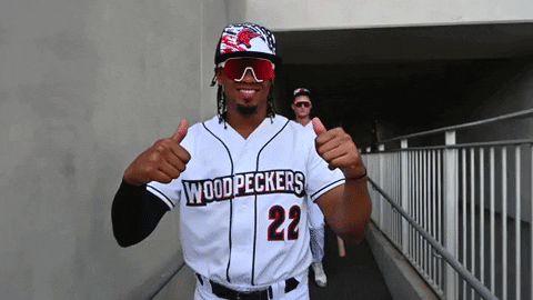 Sport Thumbs Down GIF by Fayetteville Woodpeckers