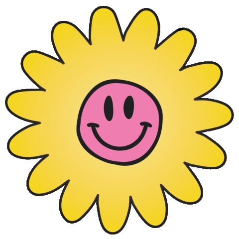 Happy Flower Sticker by La Trividad