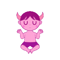 okisworld peace meditation oki okis world Sticker