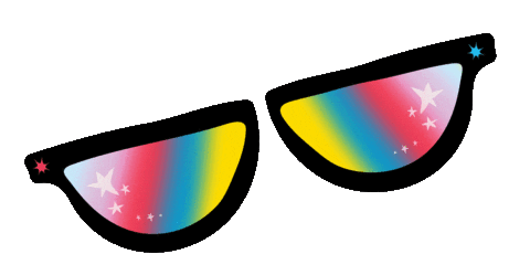 rainbow sunglasses Sticker by Canon