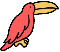 Bird Pelican Sticker by Ruppert Tellac