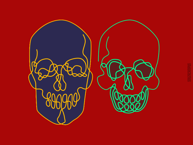 skull line GIF by Souzacampus