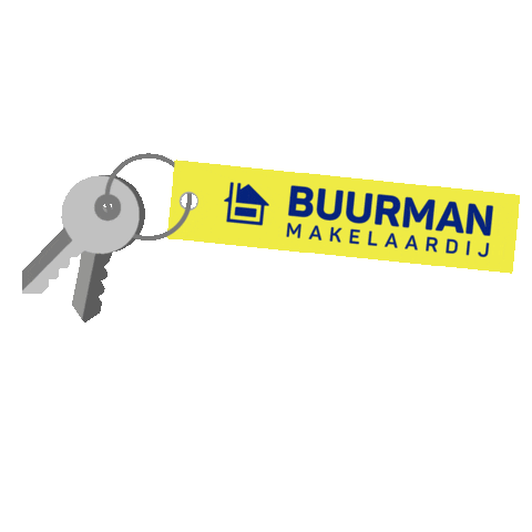 Buurmanmakelaardij keys makelaar makelaardij te koop Sticker