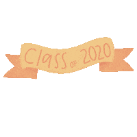 Ilustdrg 2020 graduation graduate class of 2020 Sticker