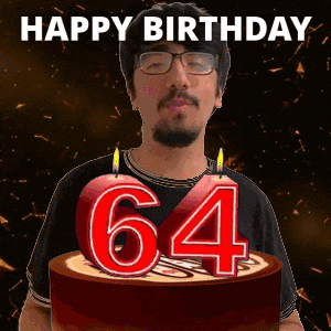 64Th Birthday GIF
