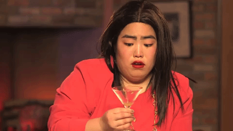 comedy drinking GIF