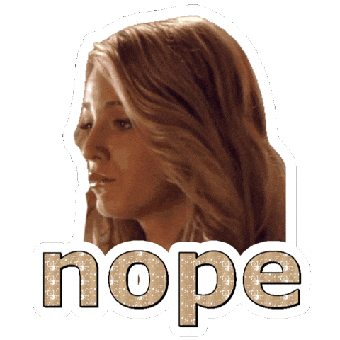 Sad No Way Sticker by Blake Lively Fan