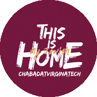 Jewish My Home Sticker by Chabad at Virginia Tech