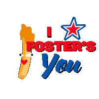 FosterHollywood salsa comer mancha costillas Sticker
