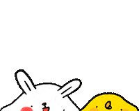 懶散兔與啾先生 Sticker