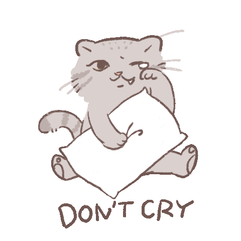 Itori6237 giphyupload cat cry dontcry Sticker