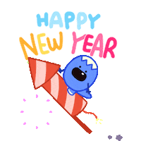 New Year Bonne Annee Sticker by DINOSALLY