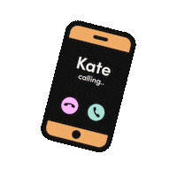CopyKateWriting mobile phone phone call ringing Sticker