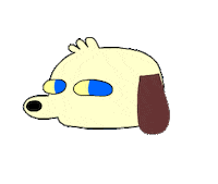 Dog Wink Sticker by Jason Clarke