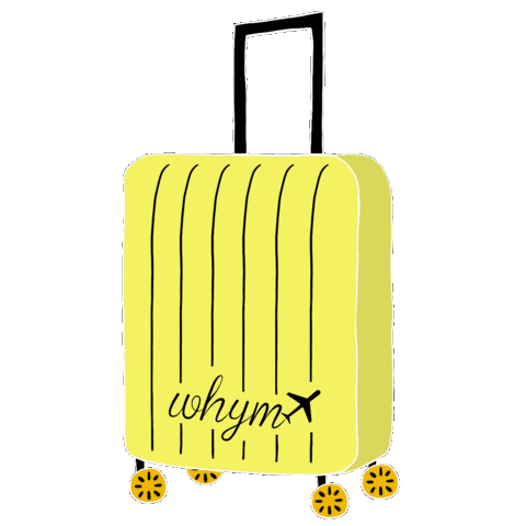 Excited Travel Sticker by Whym