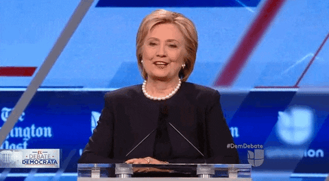 proud hillary clinton GIF by Univision Noticias