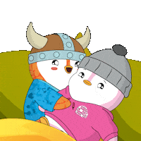 I Love You Kiss Sticker by Pudgy Penguins