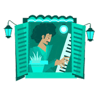 El Caballero Musician Sticker by Puerto Candelaria