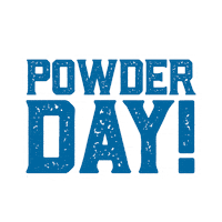 snowshoemountain powder day pow day snowshoe wv snowshoemtn Sticker