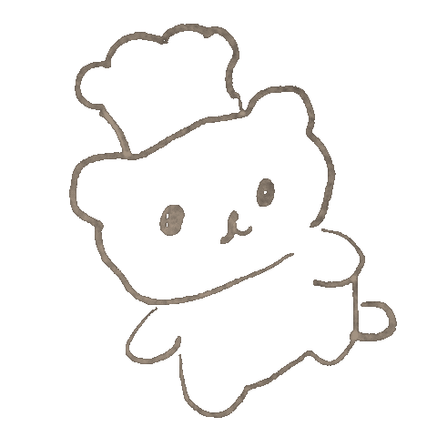yopicakes giphyupload kawaii かわいい くま Sticker