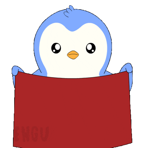 Space Holding Sticker by Pudgy Penguins