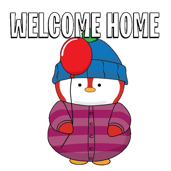 Welcome Aboard Sticker by Pudgy Penguins