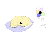 Mayabernesemountaindog dog sleep aesthetic fan Sticker