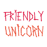 Friendlyunicorn unicorn fu friendly fufufu Sticker