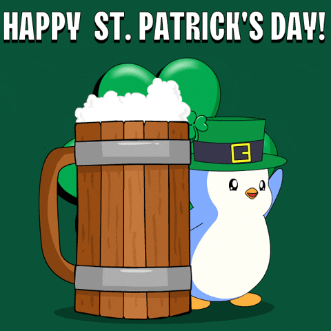 St Patricks Day Penguin GIF by Pudgy Penguins
