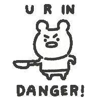 Angry Stay Away Sticker by Simian Reflux