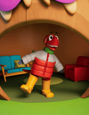 Waddling Michelin Man GIF by Claynosaurz